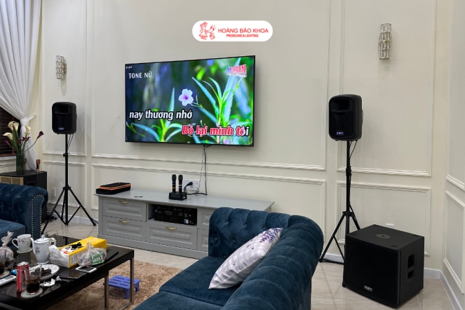 Hoàn Thành Bàn Giao Dàn Karaoke FBT & JTS Cao Cấp: Tròn Vị Âm Thanh Giải Trí Gia Đình