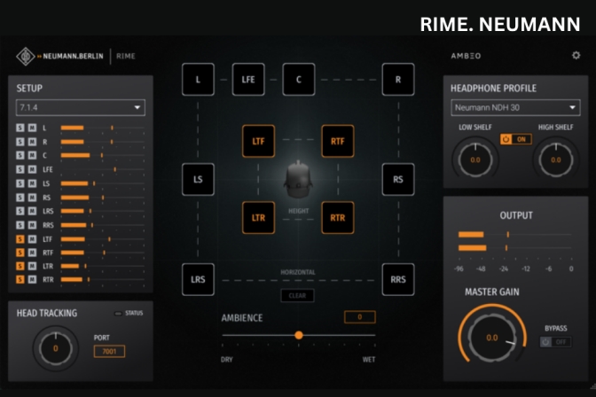 RIME - Công Nghệ Mô Phỏng Phòng Mix Thực Trong Tai Nghe Neumann