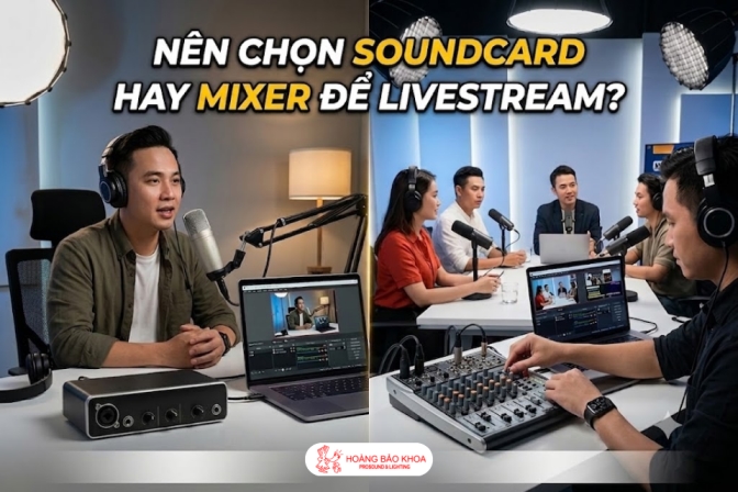 Nên Chọn Soundcard Hay Mixer Để Livestream?