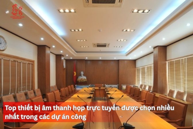 Thiết bị âm thanh hội nghị trực tuyến được tin dùng trong các dự án công