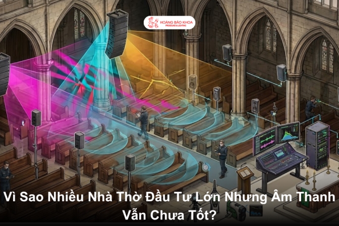 Vì Sao Nhiều Nhà Thờ Đầu Tư Hệ Thống Âm Thanh Đắt Tiền Nhưng Hiệu Quả Vẫn Chưa Cao?