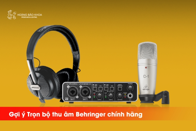 Trọn Bộ Thu Âm Behringer Chính Hãng | Hoàng Bảo Khoa Phân Phối