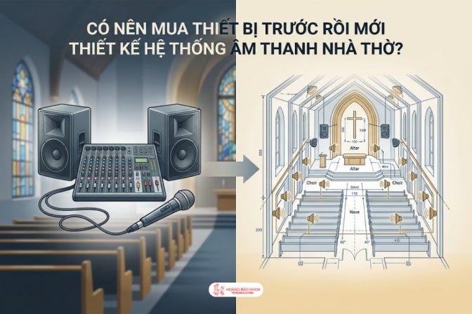 Có Nên Mua Thiết Bị Trước Rồi Mới Thiết Kế Hệ Thống Âm Thanh Nhà Thờ Không?