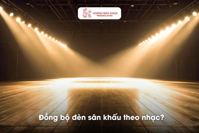 Đèn sân khấu phản ứng theo nhạc với chế độ Sound Active