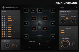 RIME - Công Nghệ Mô Phỏng Phòng Mix Thực Trong Tai Nghe Neumann