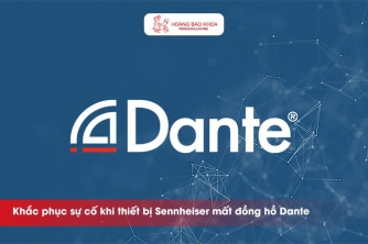 Các bước xử lý khi thiết bị Sennheiser gặp lỗi mất đồng bộ Dante