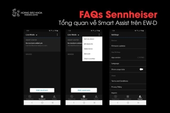 Câu hỏi thường gặp Sennheiser | Tổng quan về Smart Assist trên EW-D Câu hỏi thường gặp Sennheiser | Tổng quan về Smart Assist trên EW-D