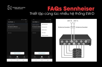 FAQs Sennheiser | Thiết lập cùng lúc nhiều hệ thống EW-D FAQs Sennheiser | Thiết lập cùng lúc nhiều hệ thống EW-D