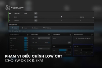 Phạm Vi Low Cut Trên EW-DX SK & SKM | Giải Thích Chi Tiết